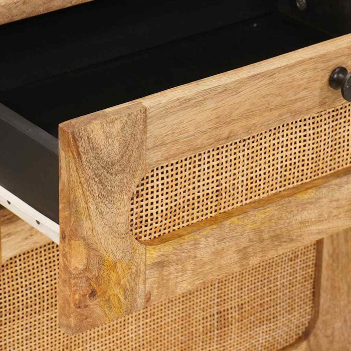 Dulap de noapte natural 50 x 33 x 60 cm Lemn de mango solid - WALTI WALTI