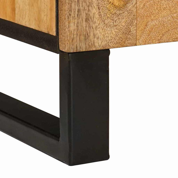 Dulap de noapte natural 50 x 33 x 60 cm Lemn de mango solid - WALTI WALTI