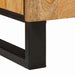 Dulap de noapte natural 50 x 33 x 60 cm Lemn de mango solid - WALTI WALTI