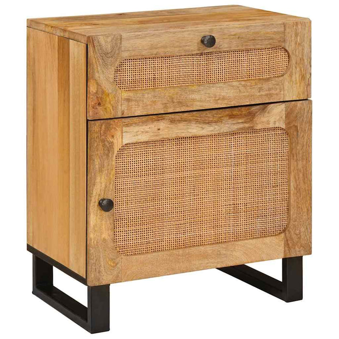 Dulap de noapte natural 50 x 33 x 60 cm Lemn de mango solid - WALTI WALTI