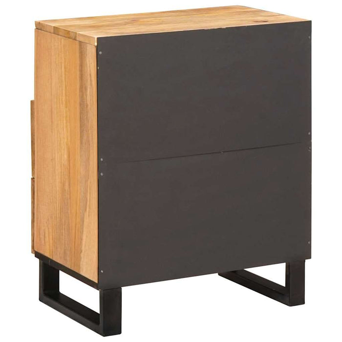Dulap de noapte natural 50 x 33 x 60 cm Lemn de mango solid - WALTI WALTI