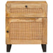 Dulap de noapte natural 50 x 33 x 60 cm Lemn de mango solid - WALTI WALTI