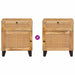 Dulap de noapte natural 50 x 33 x 60 cm Lemn de mango solid - WALTI WALTI