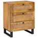 Dulap de noapte natural 50 x 33 x 60 cm Lemn de mango solid - WALTI WALTI