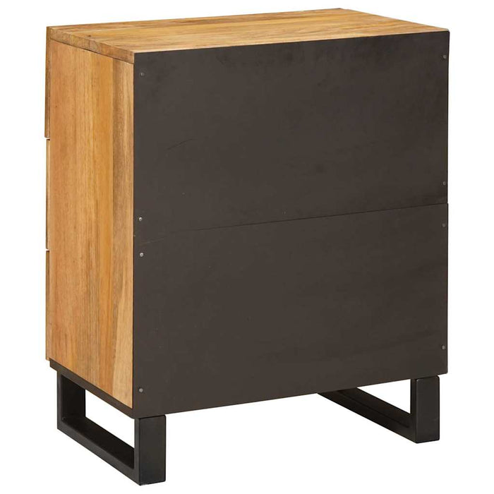 Dulap de noapte natural 50 x 33 x 60 cm Lemn de mango solid - WALTI WALTI