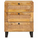 Dulap de noapte natural 50 x 33 x 60 cm Lemn de mango solid - WALTI WALTI