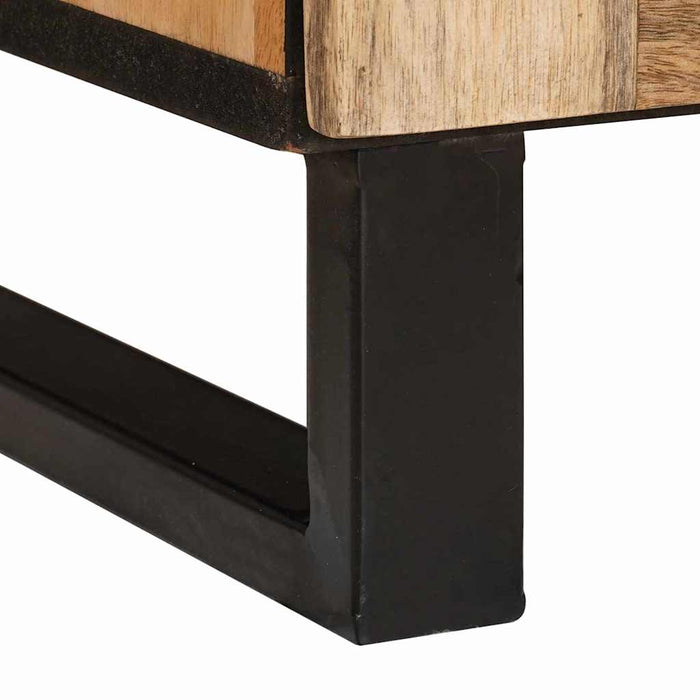 Dulap de noapte natural 50 x 33 x 62 cm Lemn de mango solid - WALTI WALTI