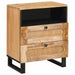Dulap de noapte natural 50 x 33 x 62 cm Lemn de mango solid - WALTI WALTI