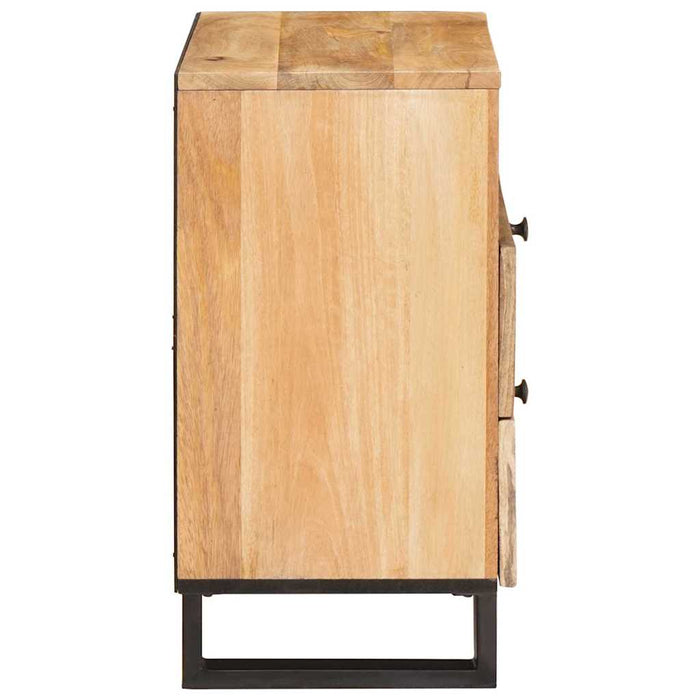 Dulap de noapte natural 50 x 33 x 62 cm Lemn de mango solid - WALTI WALTI