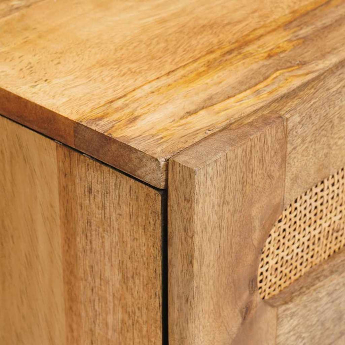 Dulap de noapte natural 50 x 33 x 60 cm Lemn de mango solid - WALTI WALTI