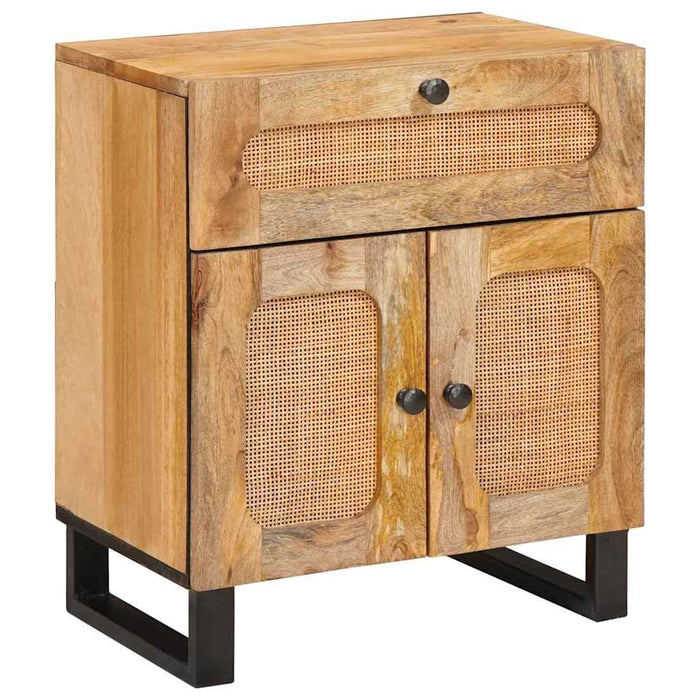 Dulap de noapte natural 50 x 33 x 60 cm Lemn de mango solid - WALTI WALTI