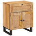 Dulap de noapte natural 50 x 33 x 60 cm Lemn de mango solid - WALTI WALTI