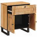 Dulap de noapte natural 50 x 33 x 60 cm Lemn de mango solid - WALTI WALTI
