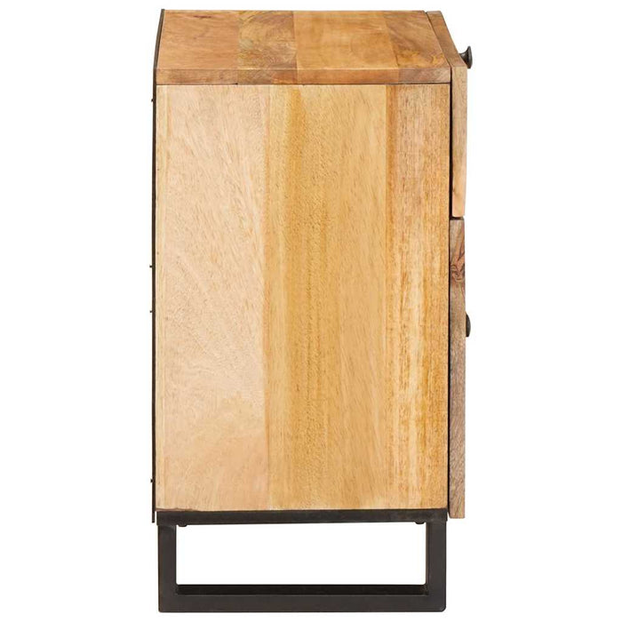 Dulap de noapte natural 50 x 33 x 60 cm Lemn de mango solid - WALTI WALTI