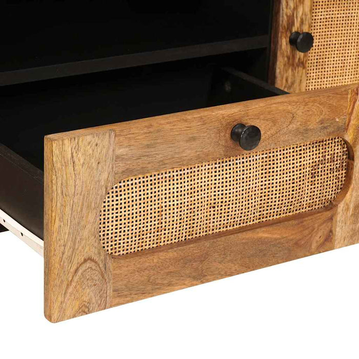 Cabinet TV cu sertar Maro 105 x 33 x 46 cm Lemn de mango solid - WALTI WALTI