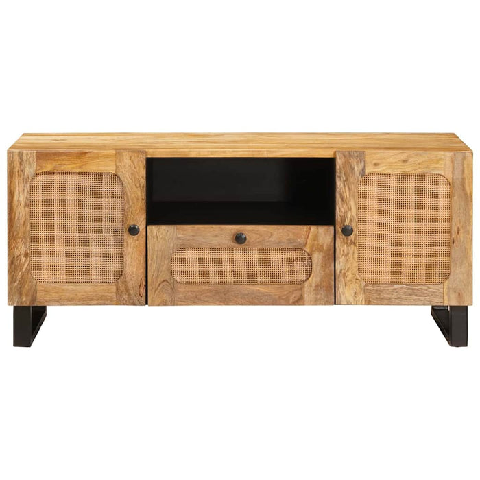 Cabinet TV cu sertar Maro 105 x 33 x 46 cm Lemn de mango solid - WALTI WALTI