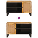 Cabinet TV cu ușă Maro 80 x 33 x 46 cm Lemn de mango solid - WALTI WALTI