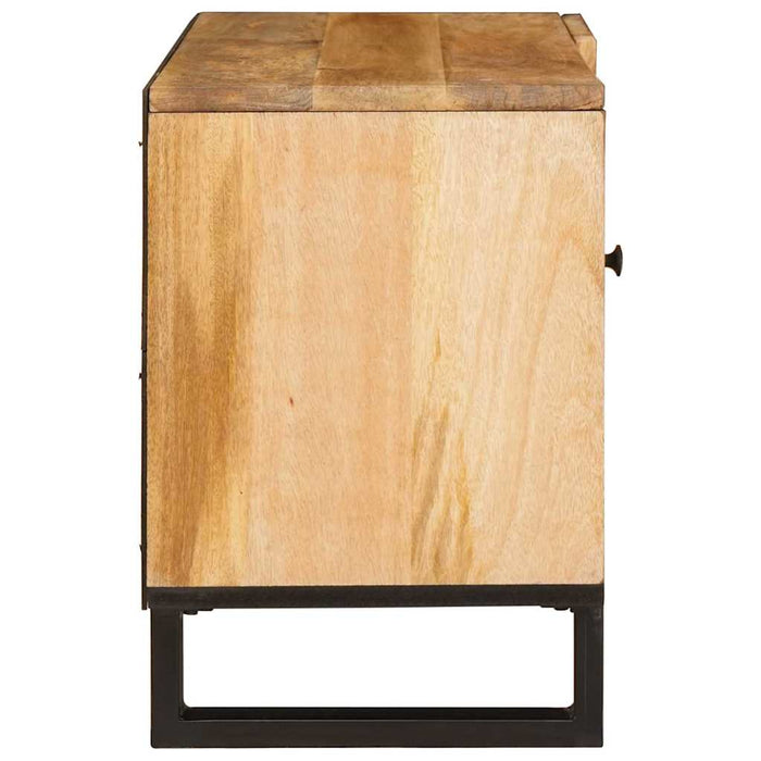 Cabinet TV cu ușă Maro 80 x 33 x 46 cm Lemn de mango solid - WALTI WALTI
