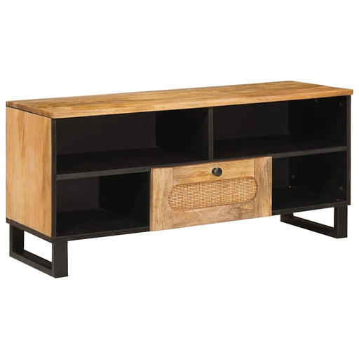 Cabinet TV cu sertar Maro 100 x 33 x 46 cm Lemn de mango solid - WALTI WALTI