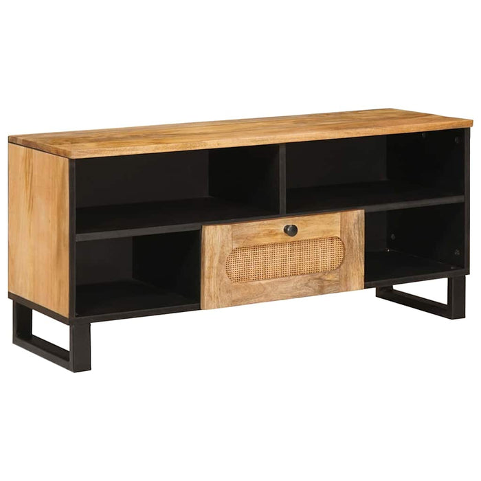 Cabinet TV cu sertar Maro 100 x 33 x 46 cm Lemn de mango solid - WALTI WALTI