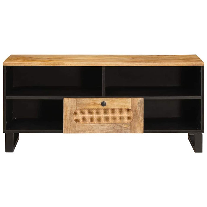Cabinet TV cu sertar Maro 100 x 33 x 46 cm Lemn de mango solid - WALTI WALTI