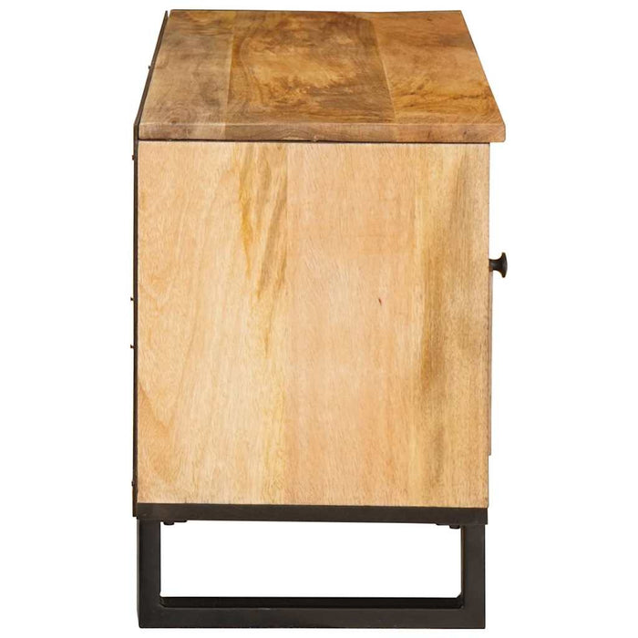 Cabinet TV cu sertar Maro 100 x 33 x 46 cm Lemn de mango solid - WALTI WALTI