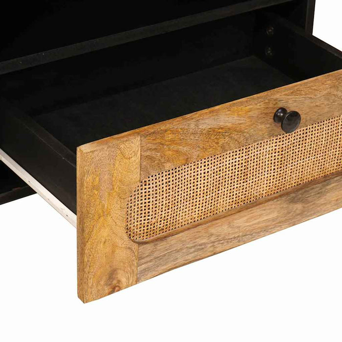 Cabinet TV cu sertar Maro 80 x 33 x 46 cm Lemn de mango solid - WALTI WALTI