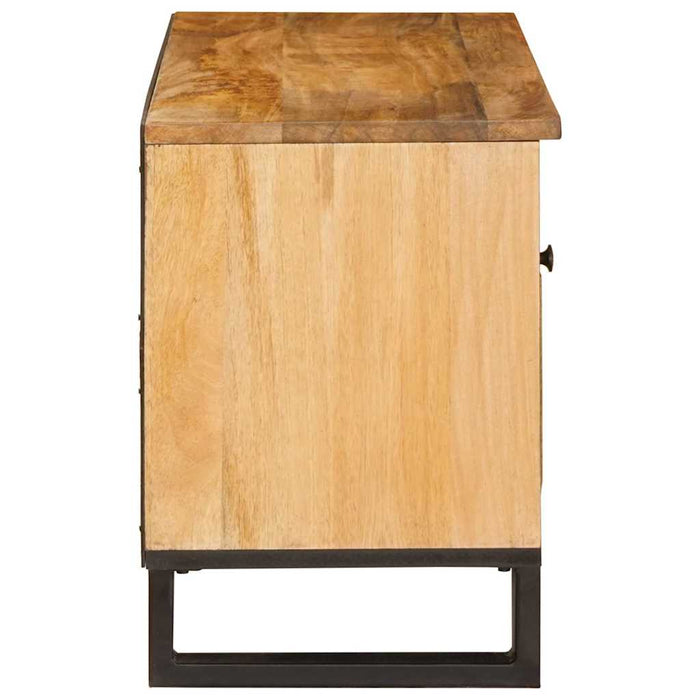 Cabinet TV cu sertar Maro 80 x 33 x 46 cm Lemn de mango solid - WALTI WALTI