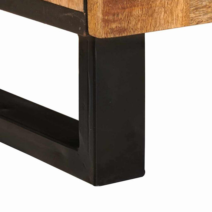 Cabinet TV cu sertar Maro 100 x 33 x 46 cm Lemn de mango solid - WALTI WALTI