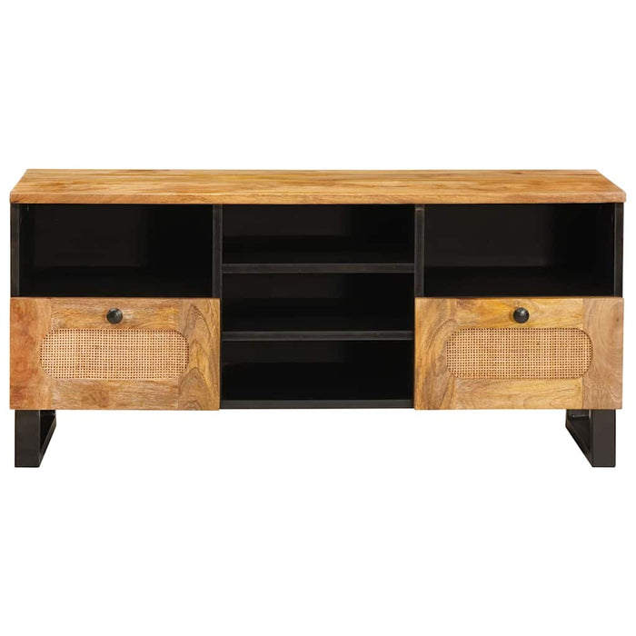 Cabinet TV cu sertar Maro 100 x 33 x 46 cm Lemn de mango solid - WALTI WALTI