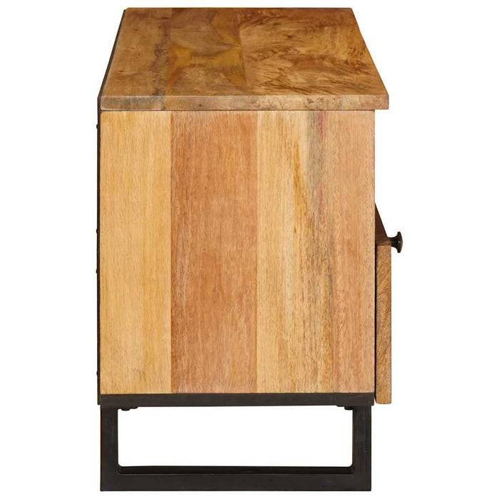 Cabinet TV cu sertar Maro 100 x 33 x 46 cm Lemn de mango solid - WALTI WALTI