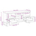 Cabinet TV cu sertar Maro 100 x 33 x 46 cm Lemn de mango solid - WALTI WALTI