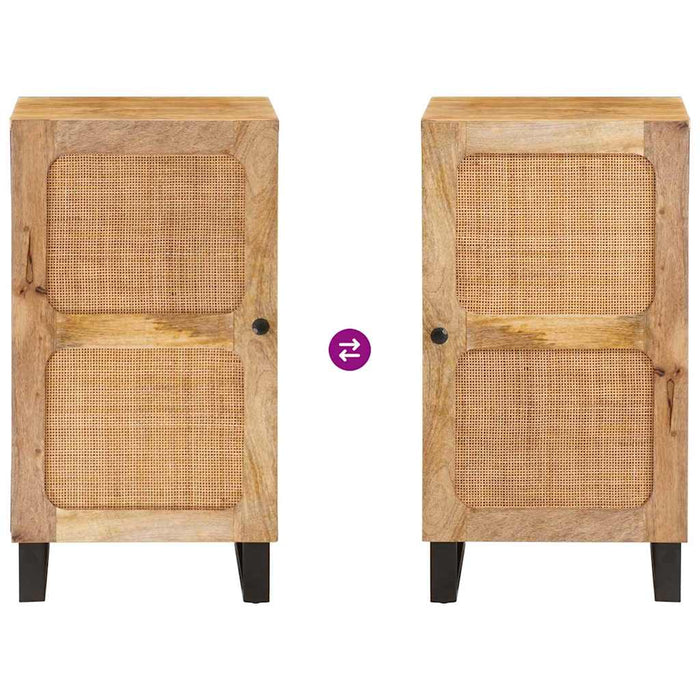 Bufet cu depozitare Maro 40 x 33 x 75 cm Lemn de mango solid - WALTI WALTI