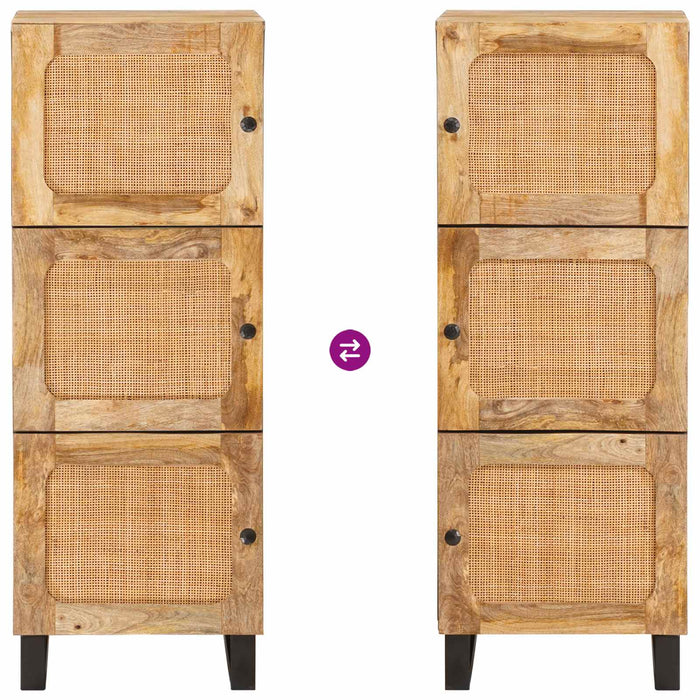Bufet cu depozitare Maro 90 x 33 x 75 cm Lemn de mango solid - WALTI WALTI