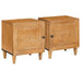 Dulap de noapte 2 pcs Maro deschis 80 x 50 x 40 cm - WALTI WALTI