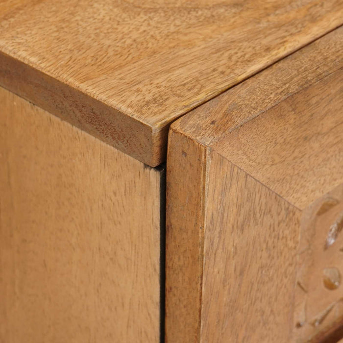 Dulap de noapte Maro deschis 40 x 33 x 46 cm Lemn prelucrat - WALTI WALTI