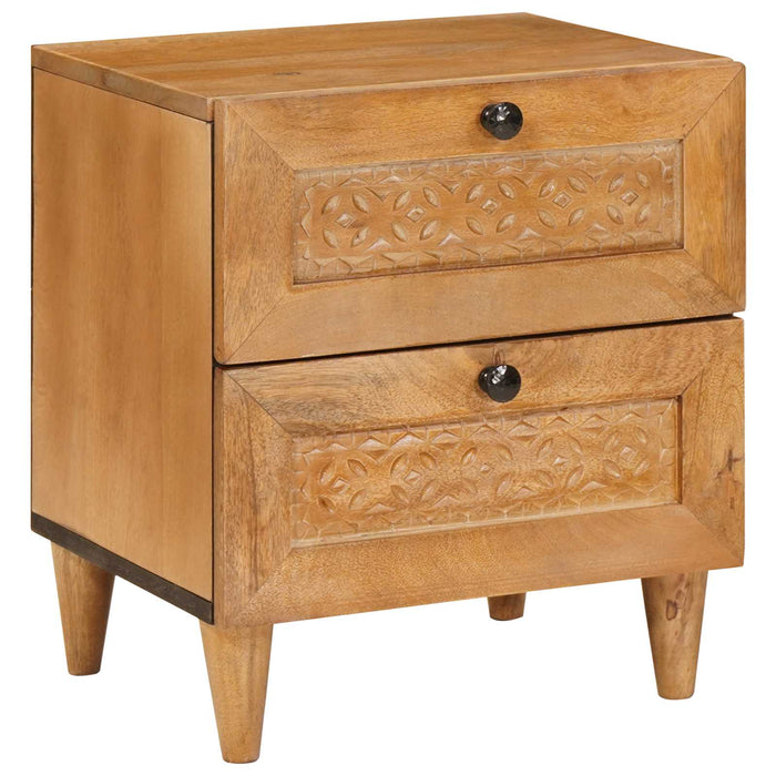 Dulap de noapte Maro deschis 40 x 33 x 46 cm Lemn prelucrat - WALTI WALTI