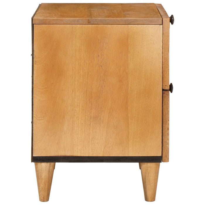 Dulap de noapte Maro deschis 40 x 33 x 46 cm Lemn prelucrat - WALTI WALTI