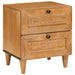 Dulap de noapte 2 pcs Maro deschis 40 x 33 x 46 cm - WALTI WALTI