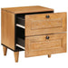 Dulap de noapte 2 pcs Maro deschis 40 x 33 x 46 cm - WALTI WALTI