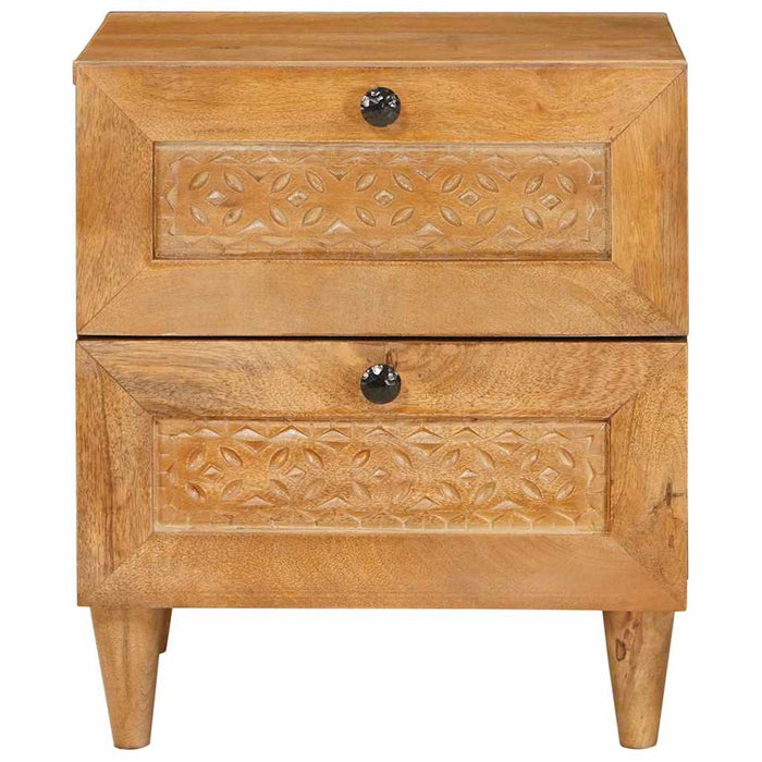 Dulap de noapte 2 pcs Maro deschis 40 x 33 x 46 cm - WALTI WALTI