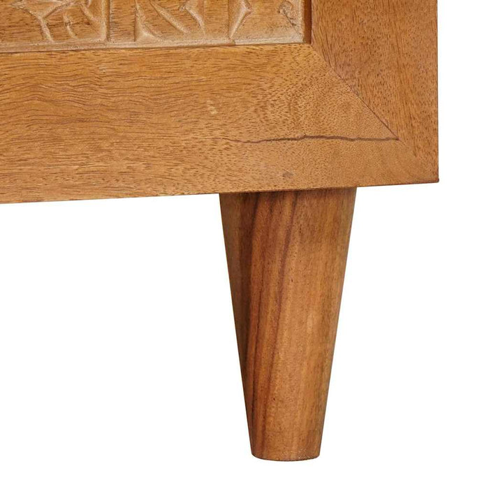 Masă de cafea Maro deschis 80 x 50 x 40 cm Lemn masiv de acacia - WALTI WALTI