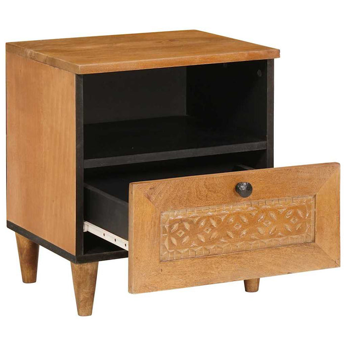 Dulap de noapte cu sertar Maro deschis 40 x 33 x 46 cm - WALTI WALTI
