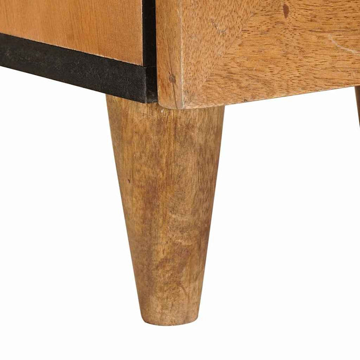 Dulap de noapte cu sertar 2 pcs Maro deschis 40 x 33 x 46 cm - WALTI WALTI