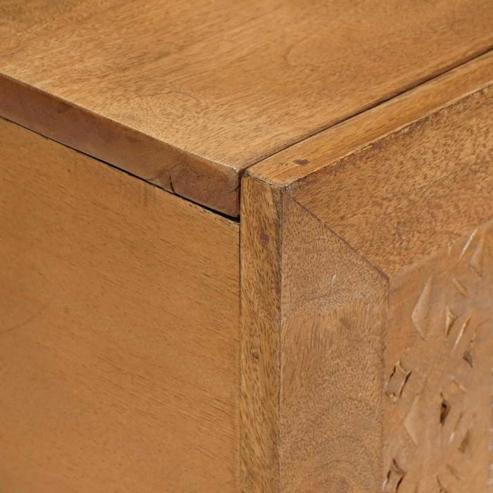 Masă de cafea cu raft cu ușă Maro deschis 100 x 54 x 40 cm WALTI