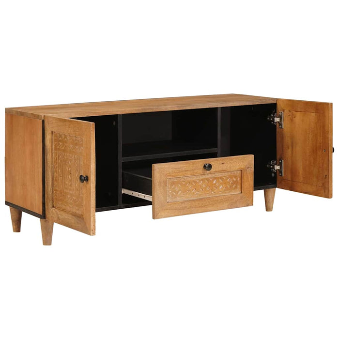 Unități TV cu raft Maro deschis 105 x 33 x 46 cm Lemn compozit - WALTI WALTI