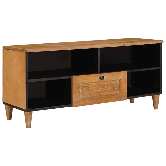 Unități TV cu raft Maro deschis 105 x 33 x 46 cm Lemn compozit - WALTI WALTI