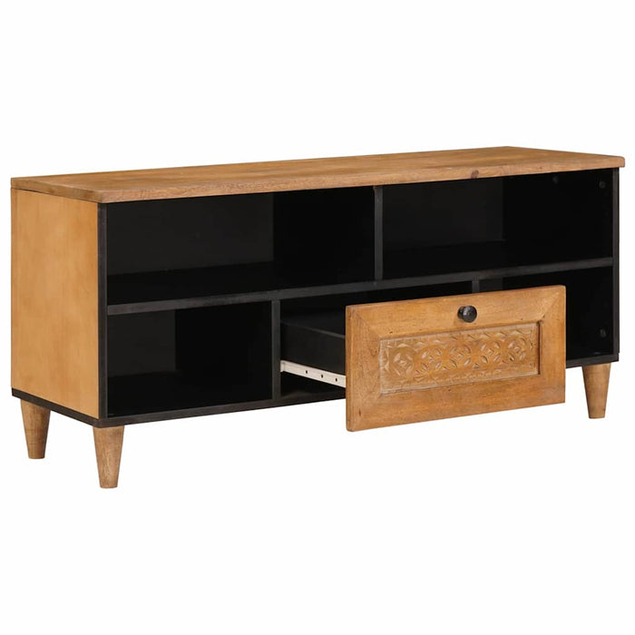 Unități TV cu raft Maro deschis 105 x 33 x 46 cm Lemn compozit - WALTI WALTI