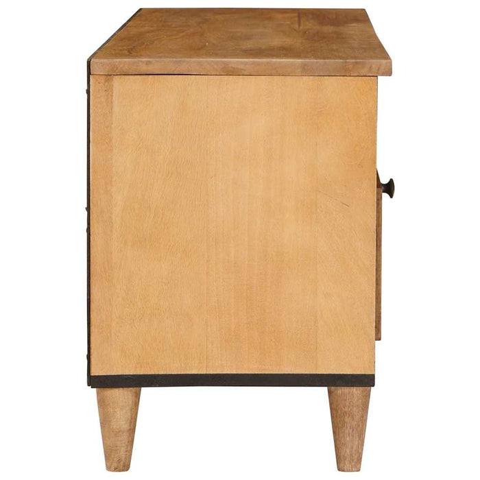 Unități TV cu raft Maro deschis 105 x 33 x 46 cm Lemn compozit - WALTI WALTI