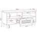 Unități TV cu raft Maro deschis 105 x 33 x 46 cm Lemn compozit - WALTI WALTI
